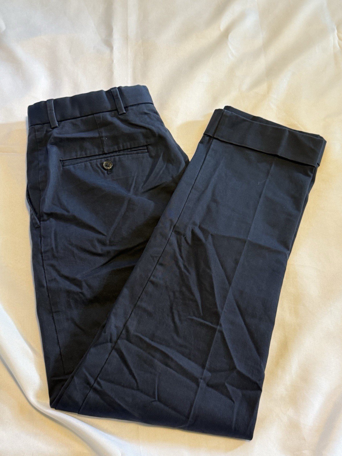 Polo Ralph Lauren Men’s Navy Blue Stretch Twill Dress Pants Cuffed NWOT Multi