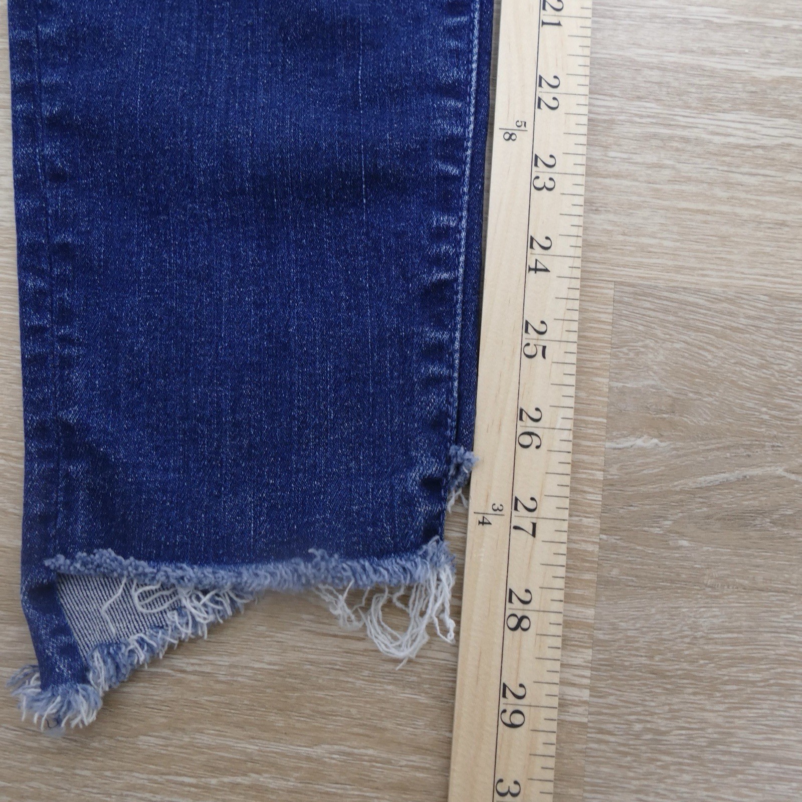 MOTHER The Looker Ankle Jeans Womens 25 Skunk Ape Raw Two-Step Hem Ankle Denim