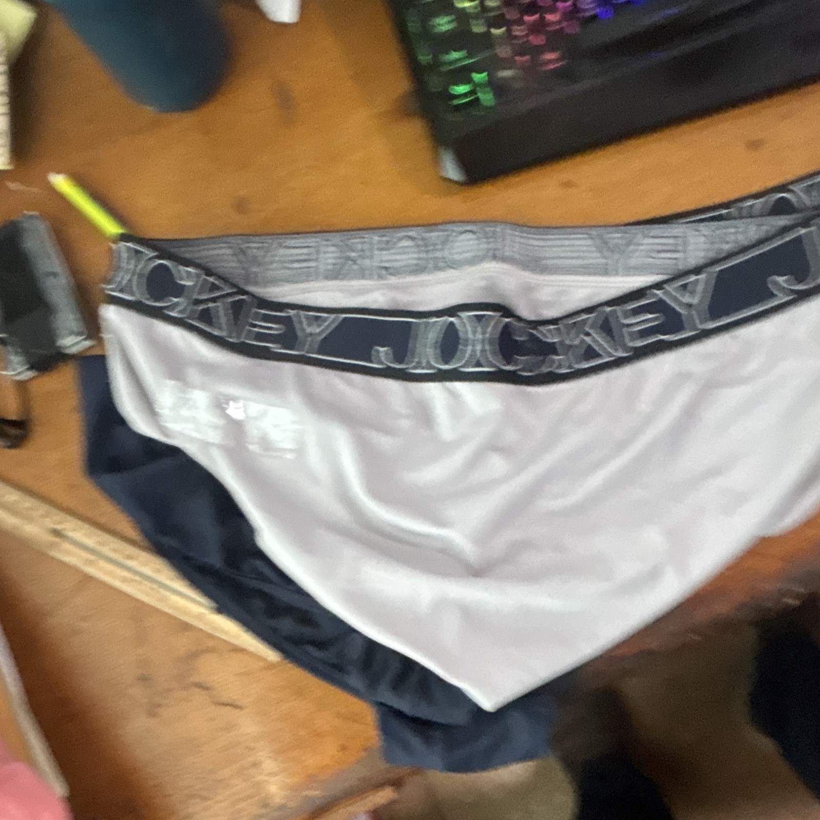 Jockey Active Micro Brief 3-Pack Microfiber Stretch Briefs XL Multicolor Logo