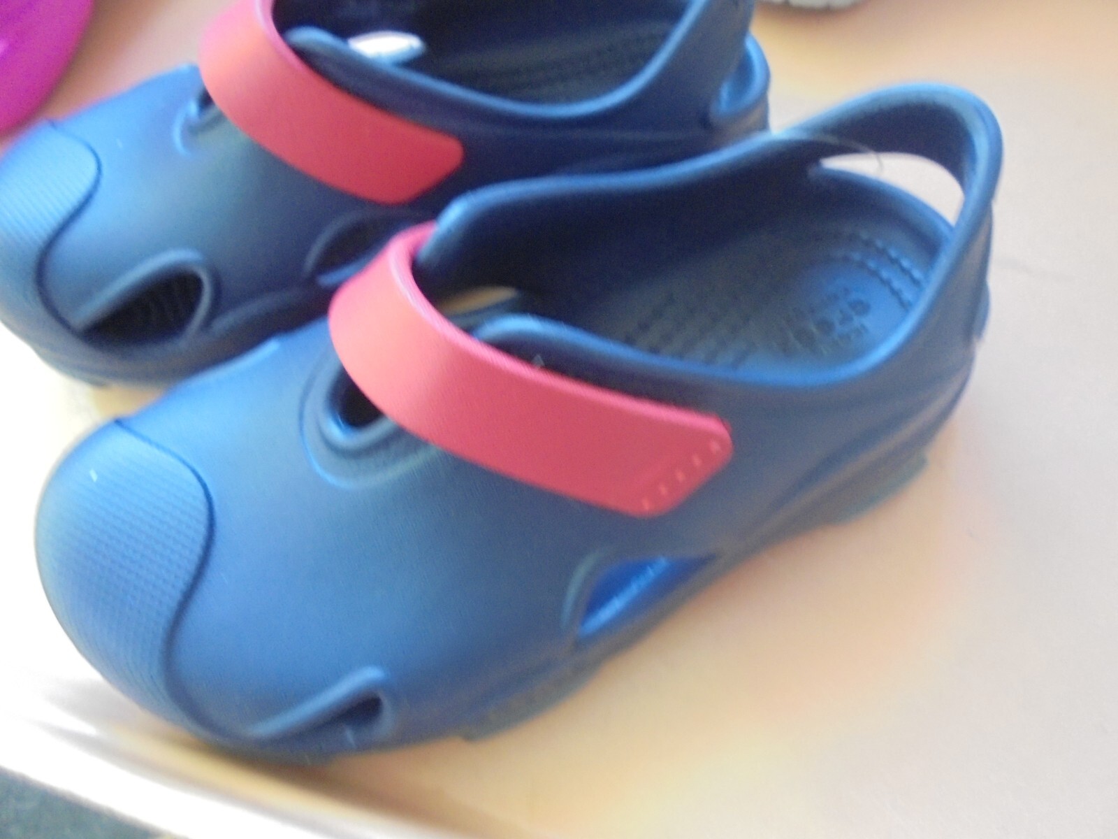 New Crocs All Terrain Fisherman Childs 10 Navy/Pepper