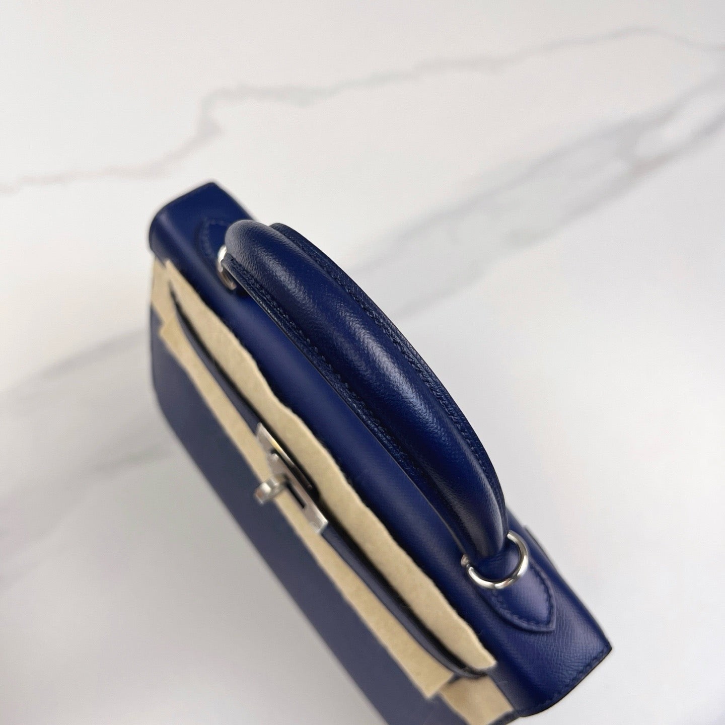 Hermes Kelly 25 73 Bleu Saphir Madame (mk103190)