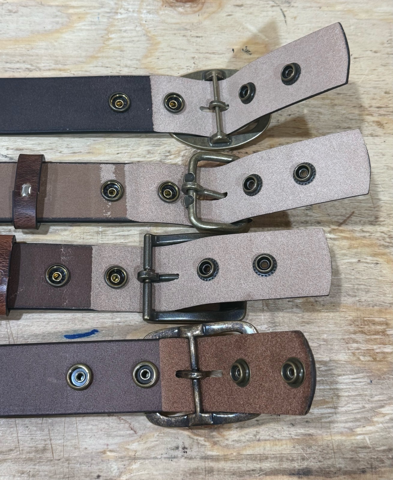 Men’s Full Grain Buffalo Leather Belt – Handmade USA, Casual Work, 1.5″ Wide