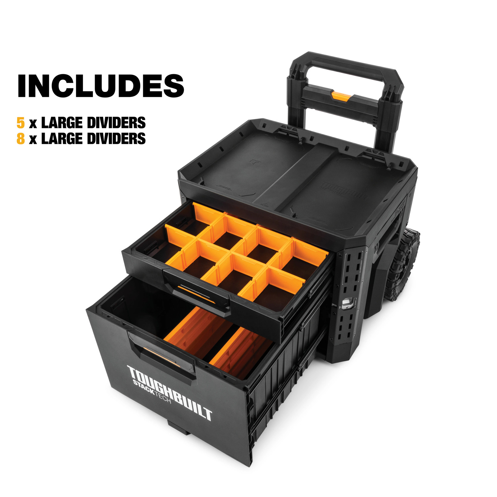 TOUGHBUILT STACKTECH 22.83-in W x 26.06-in H x 19.8-in D Black Plastic/Met|26005