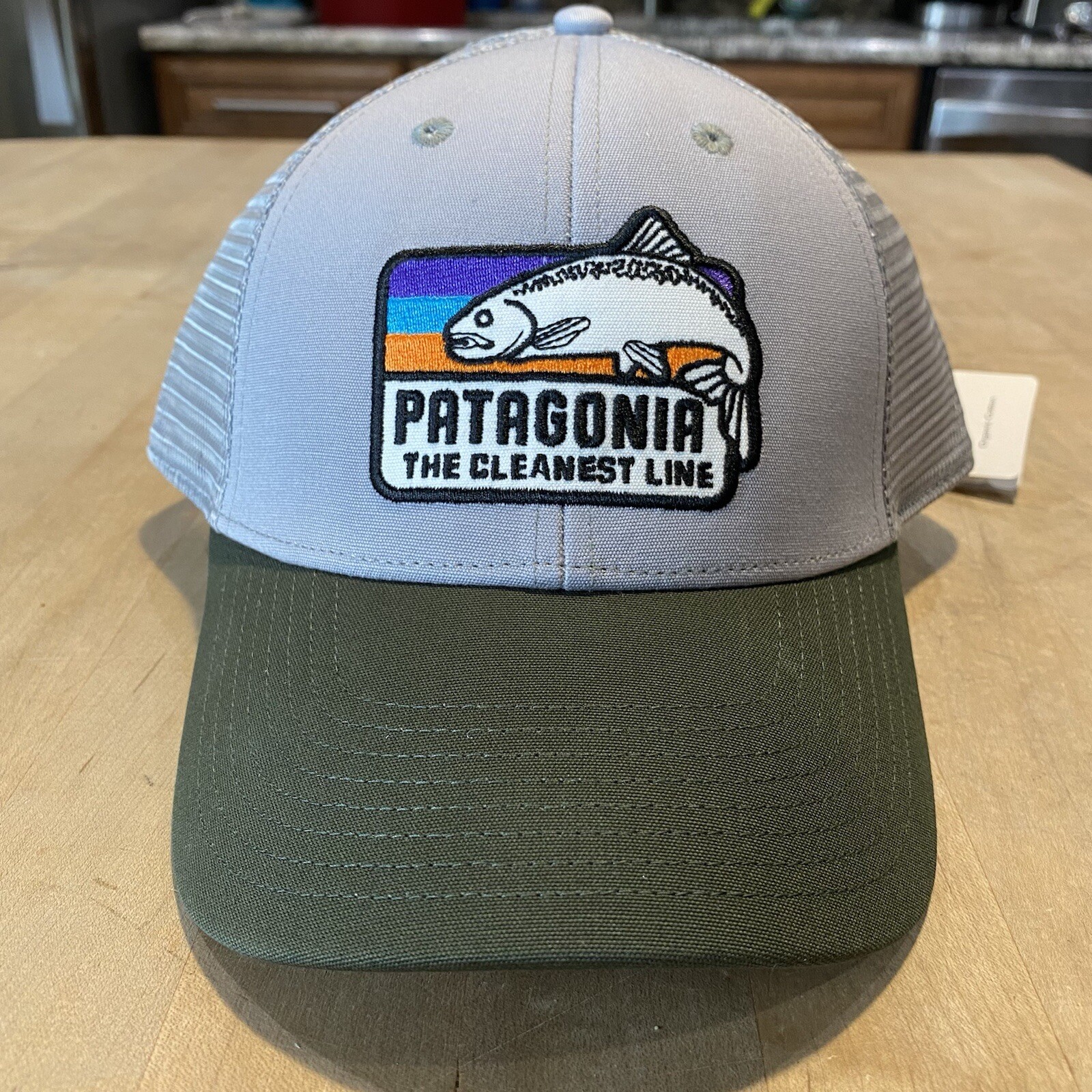 Patagonia The Cleanest Line Lopro Trucker Hat – New With Tags – Drifter Grey