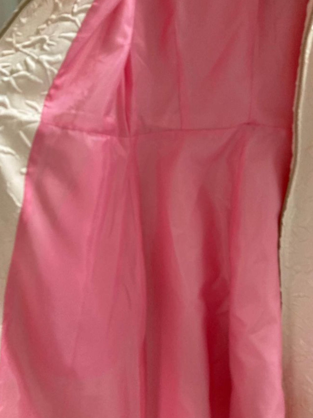 Linger Ln NYC Rose Brocade Coat House Coat pink Blush XS