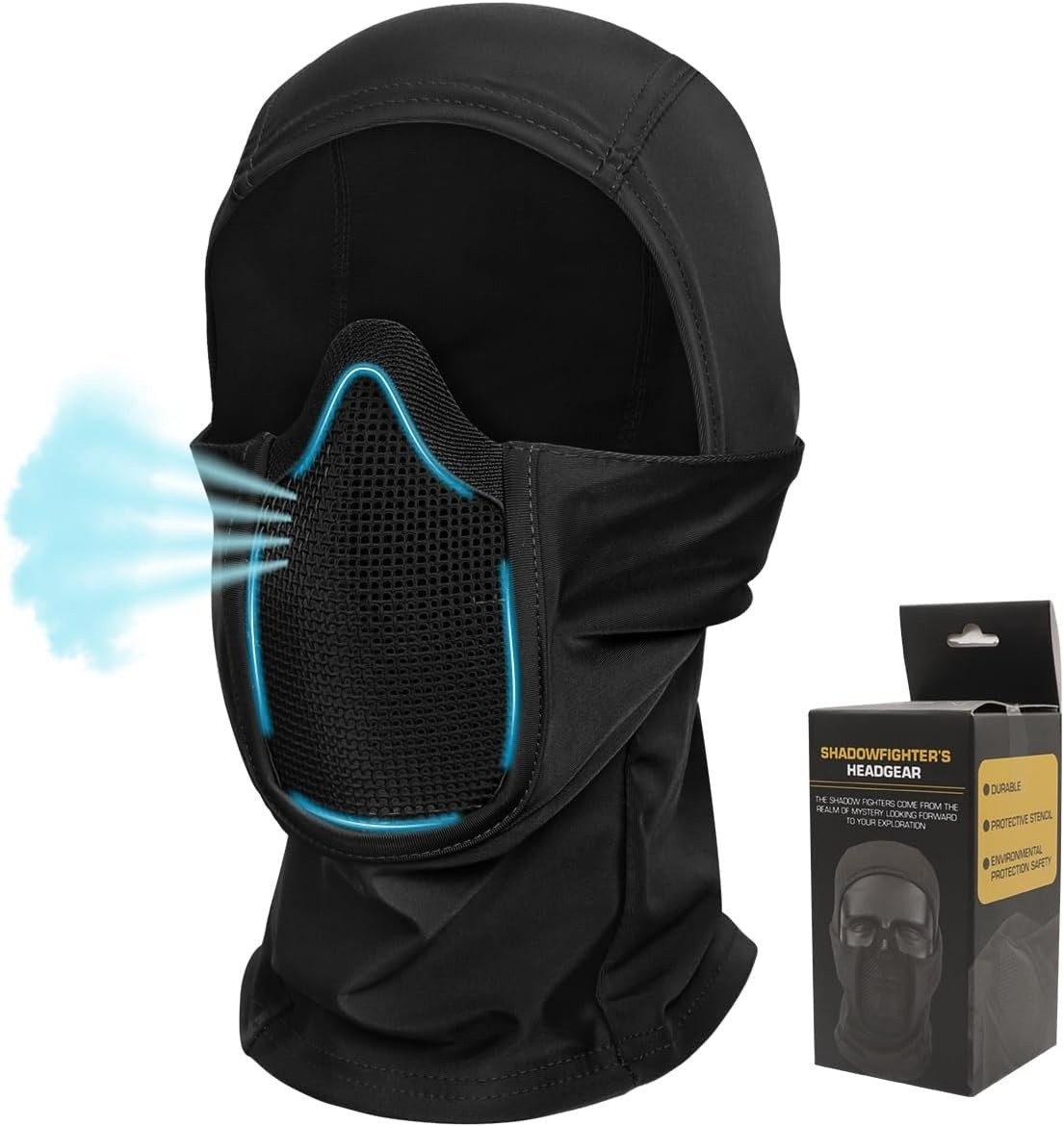 Balaclava Full Face Mask with Mesh Mouth Guard Tactical Airsoft Paintball Masks
