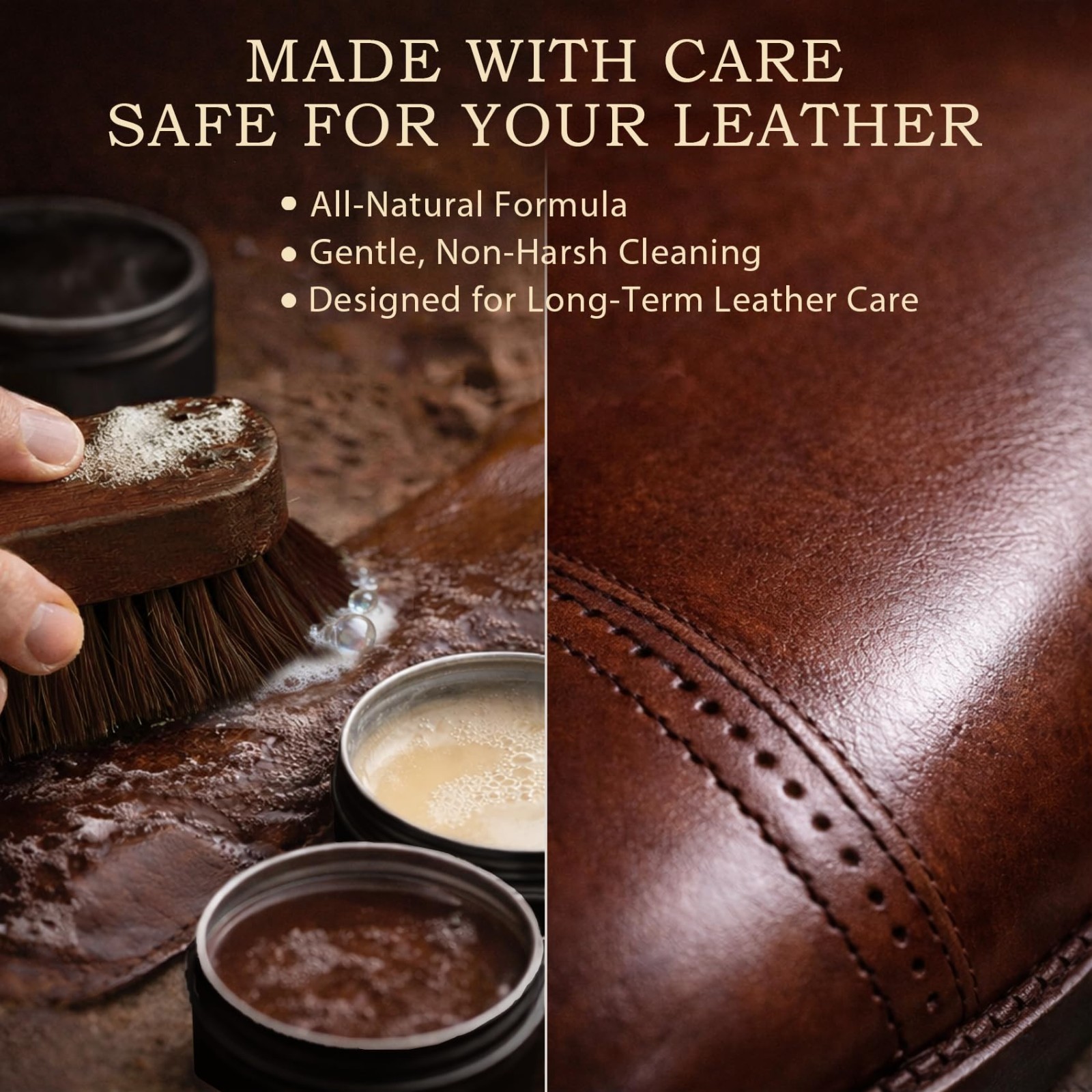 16-in-1 Shoe Care Kit – Leather Polish, Cleaning & Conditioning Set, Brushes & B