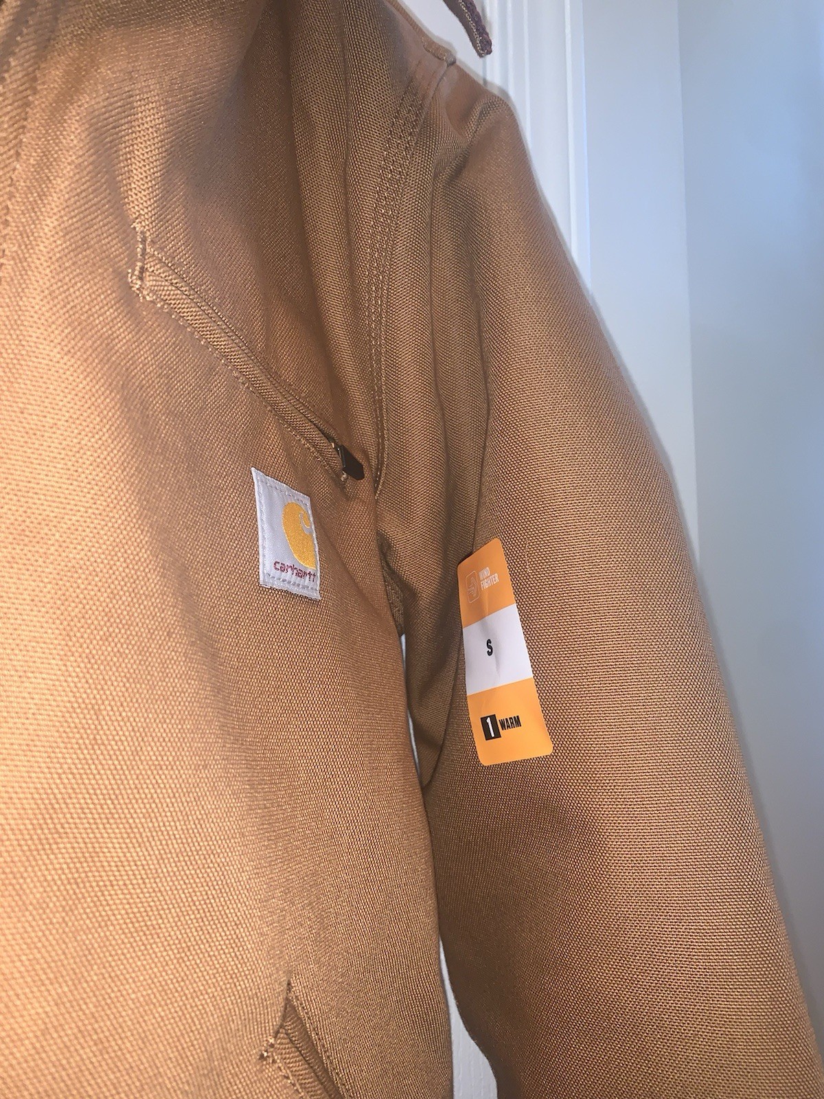 CARHARTT Iconic J01 Duck Detroit Jacket Carhartt Brown Regular – Small