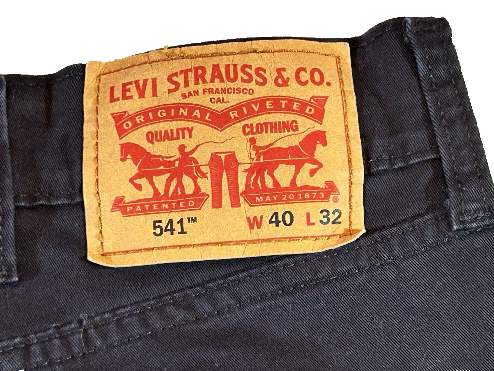 LEVI’S STRAUSS Men’s 40×32 All Seasons Tech Black Straight Classic 5Pocket Jeans