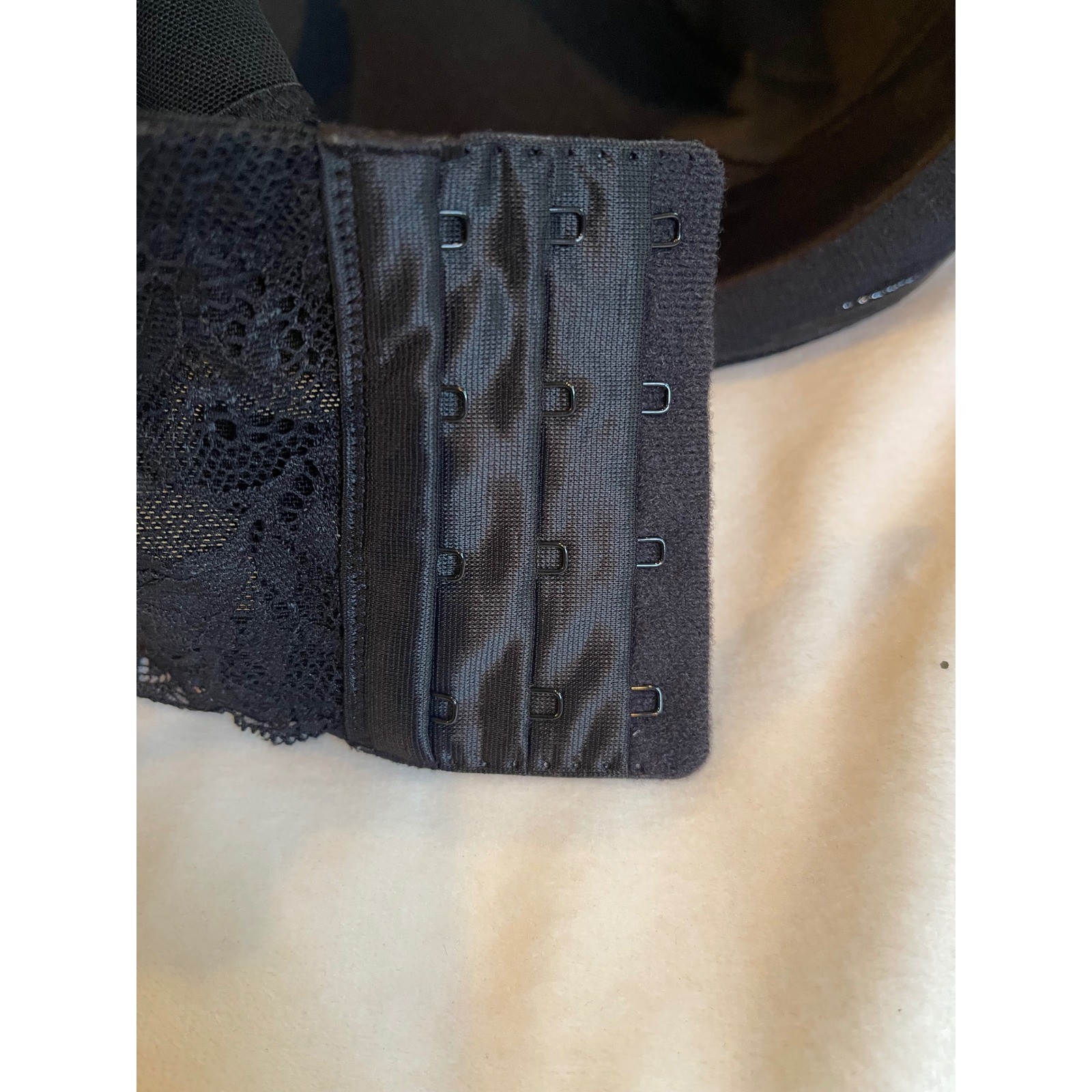 Torrid Curve Black Lace Multi-Way Strapless Bra 44DDD Plus Size Underwire 44 DDD
