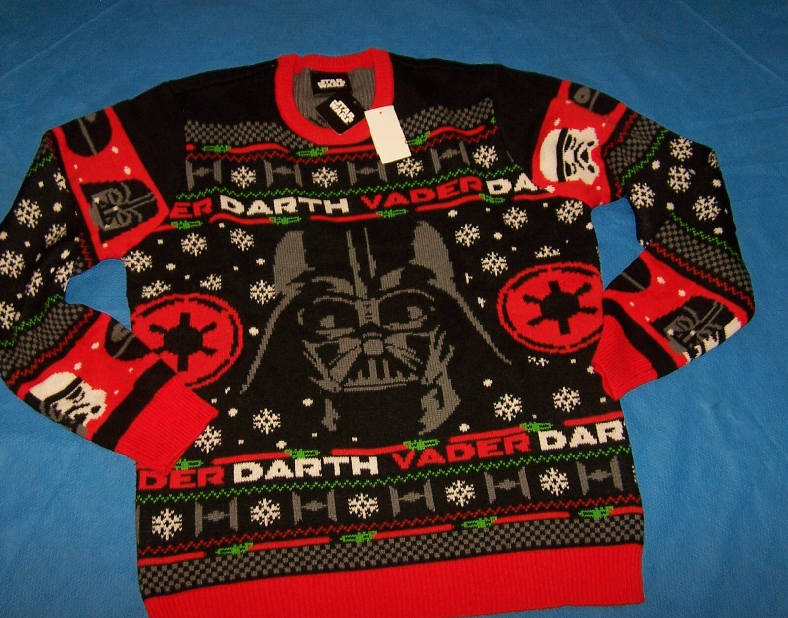 Size S Mens Christmas Sweater Star Wars Darth Vader Holiday Sweater Star Wars