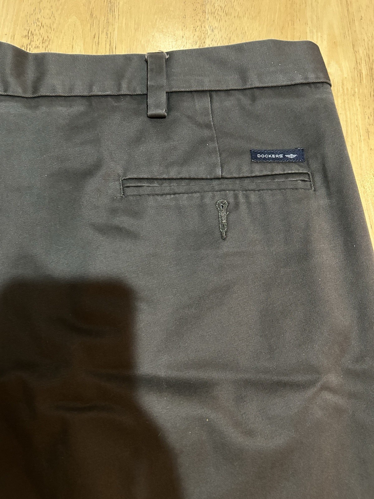 Dockers D3 Men’s Gray Classic Fit Pleated Straight Leg Cotton Twill 42W
