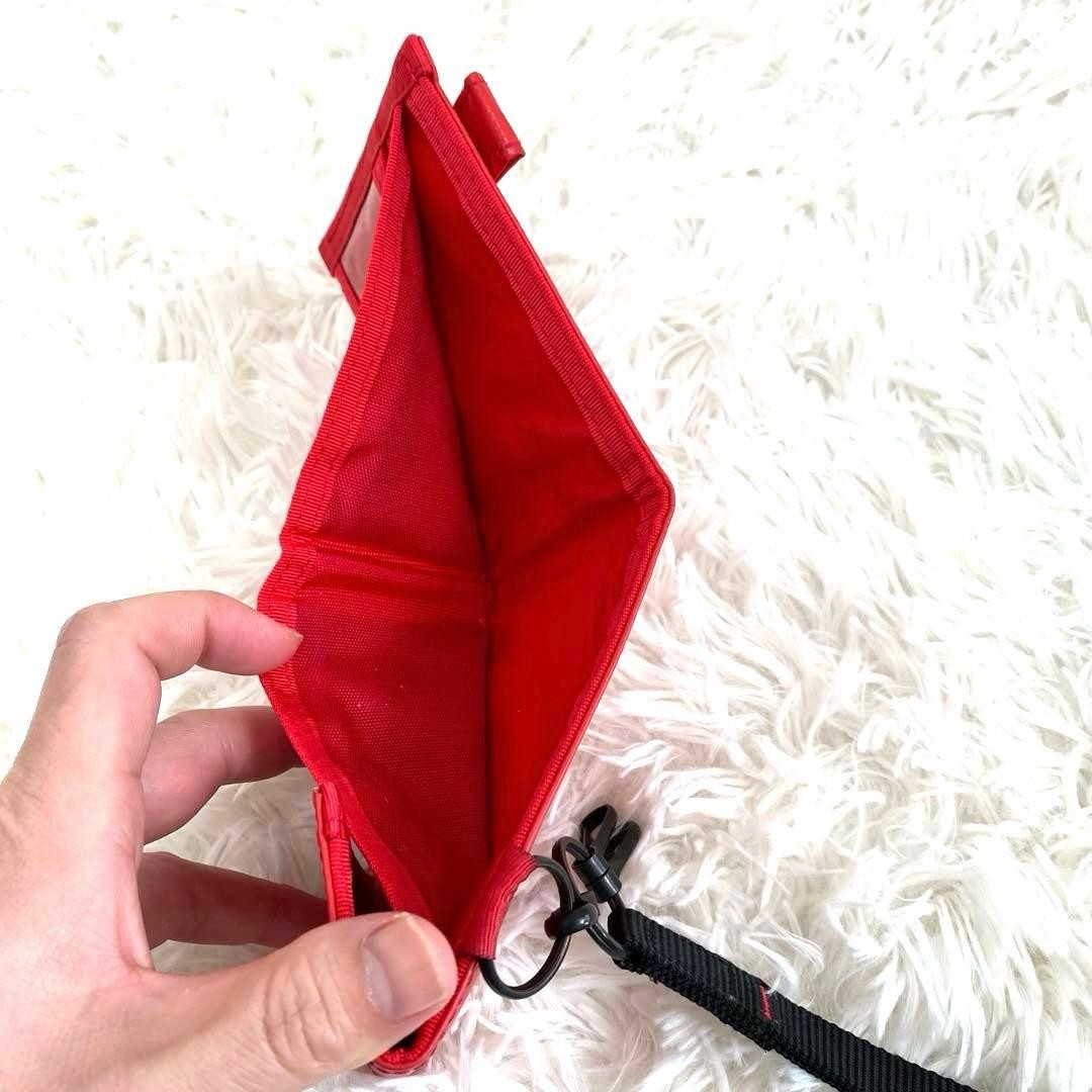 Porter Capsule Bifold Wallet Red Horizontal Used
