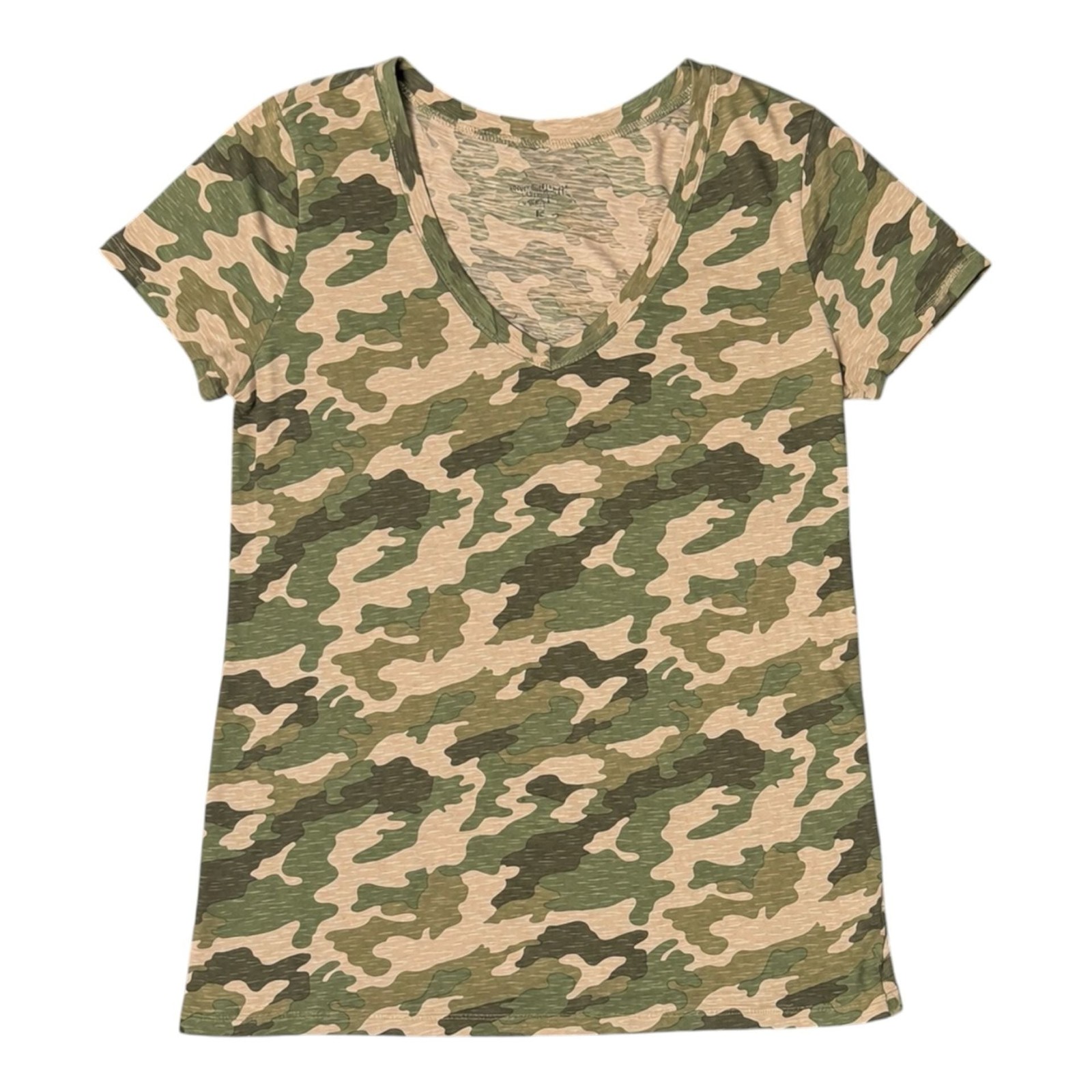 Universal Thread Women’s Camo V-Neck T-Shirt Size L
