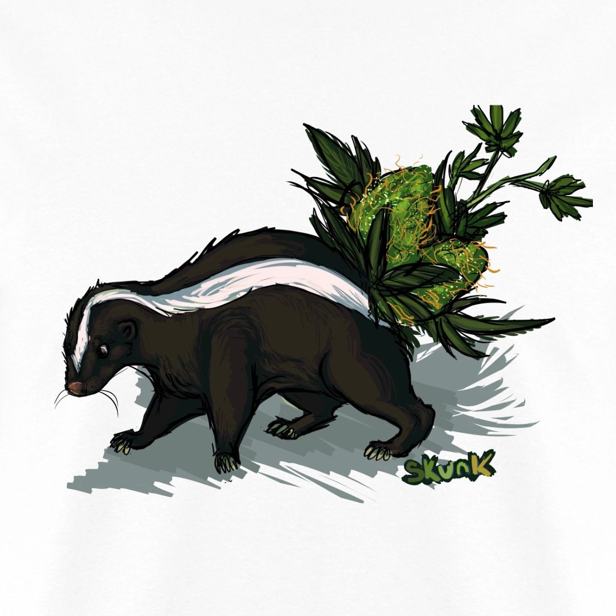 Skunk Cannabis Men’s T-Shirt