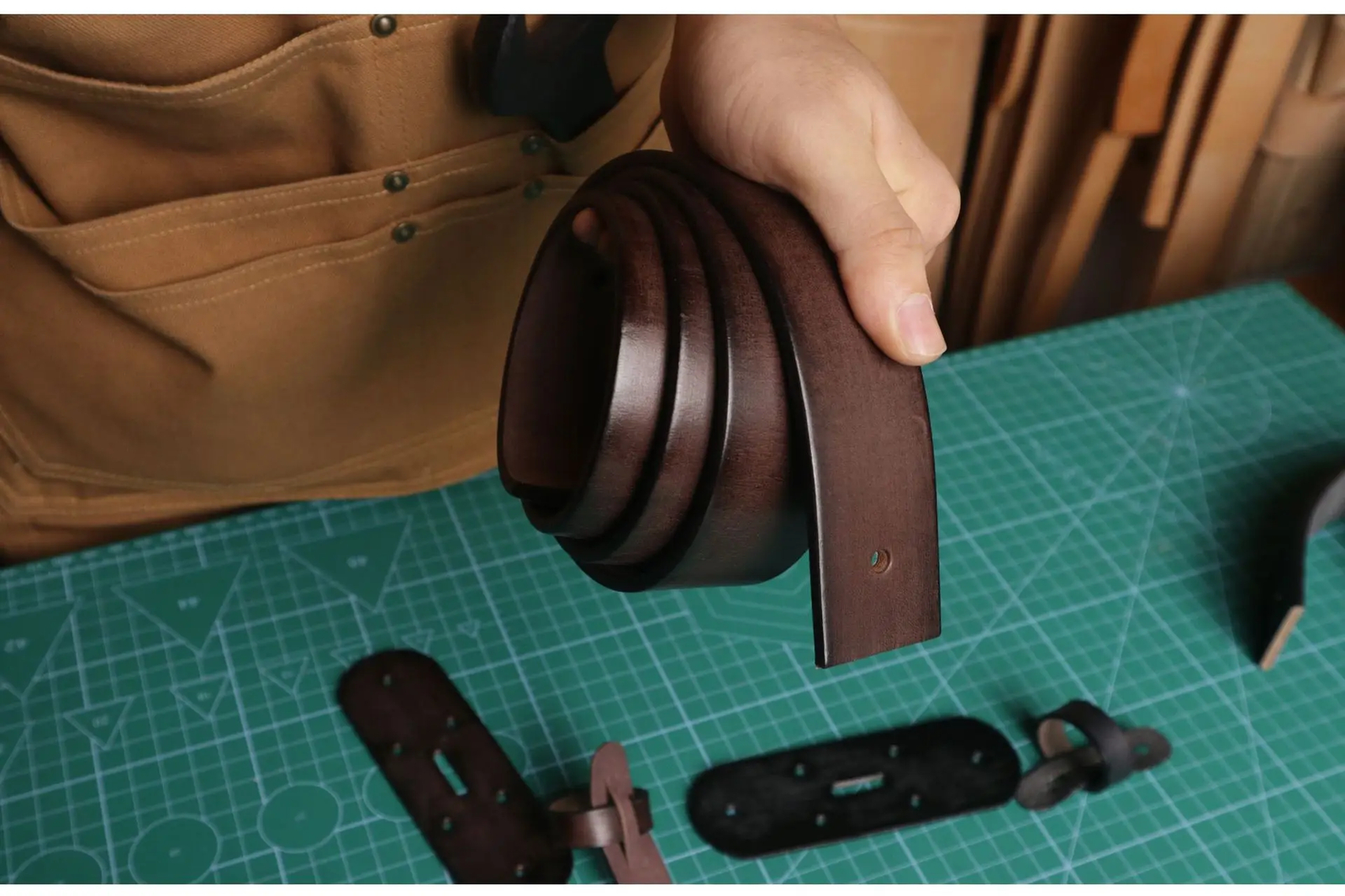 3.8CM Width 4.5MM Thickened Cowhide Cow Strap Genuine Leather Men Belt No Buckle