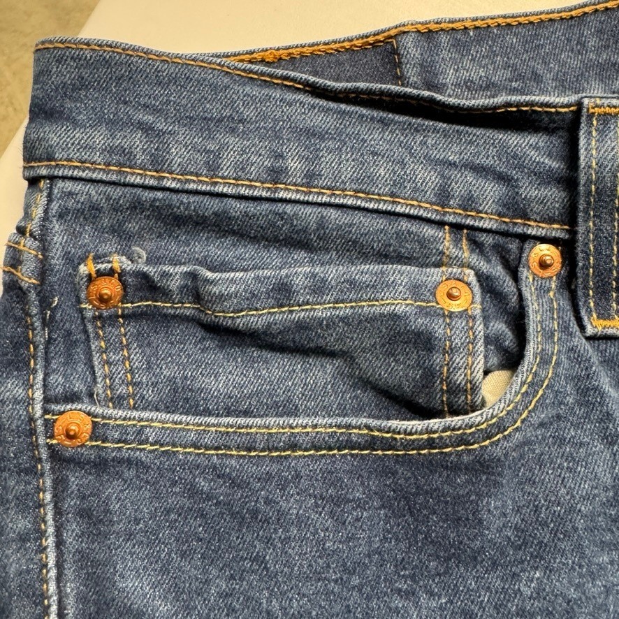 Levis 511 Slim Fit All Seasons Tech Blue Jeans Mens 36×30 WaterLess Stretch