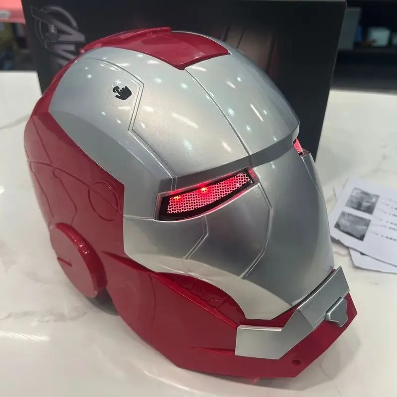 Iron Hero Electronic Helmet Wearable Auto Opening Mask LED Cosplay Adult