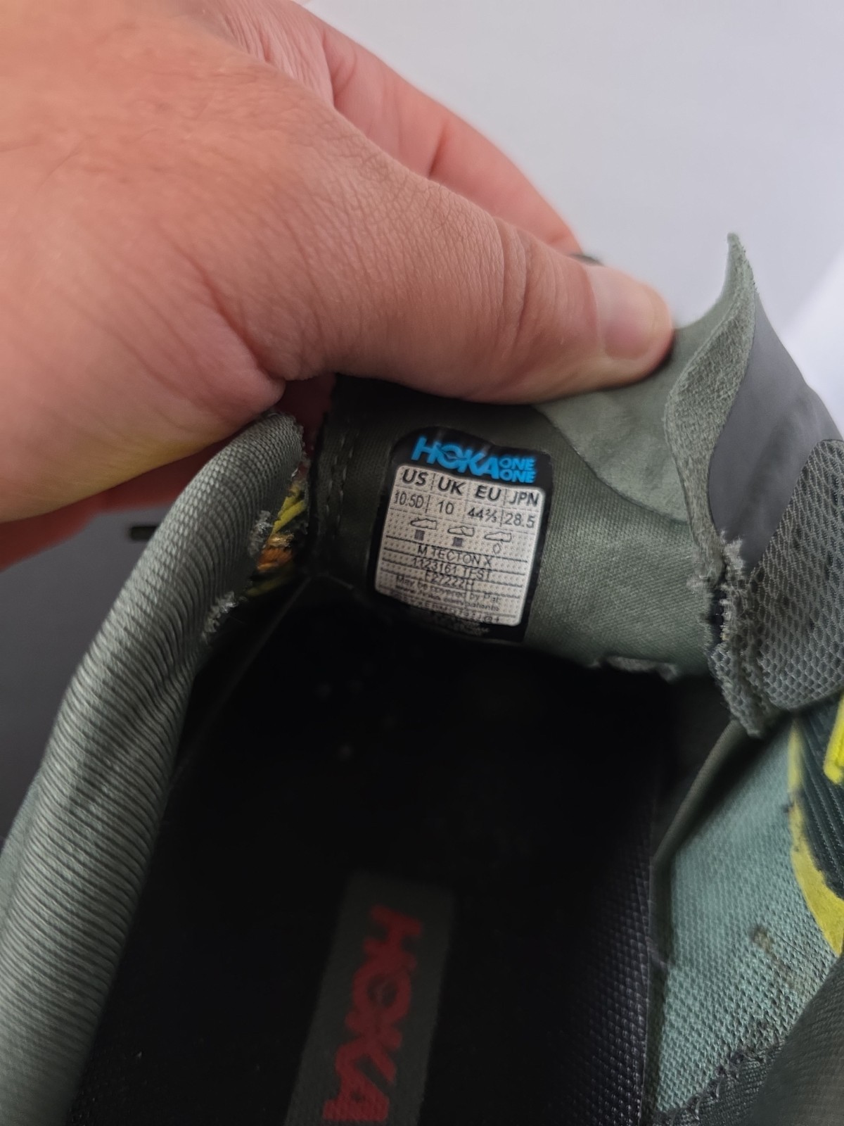 Hoka Tecton X One One Trail Running Shoes 10.5D (Eur 44 2/3)