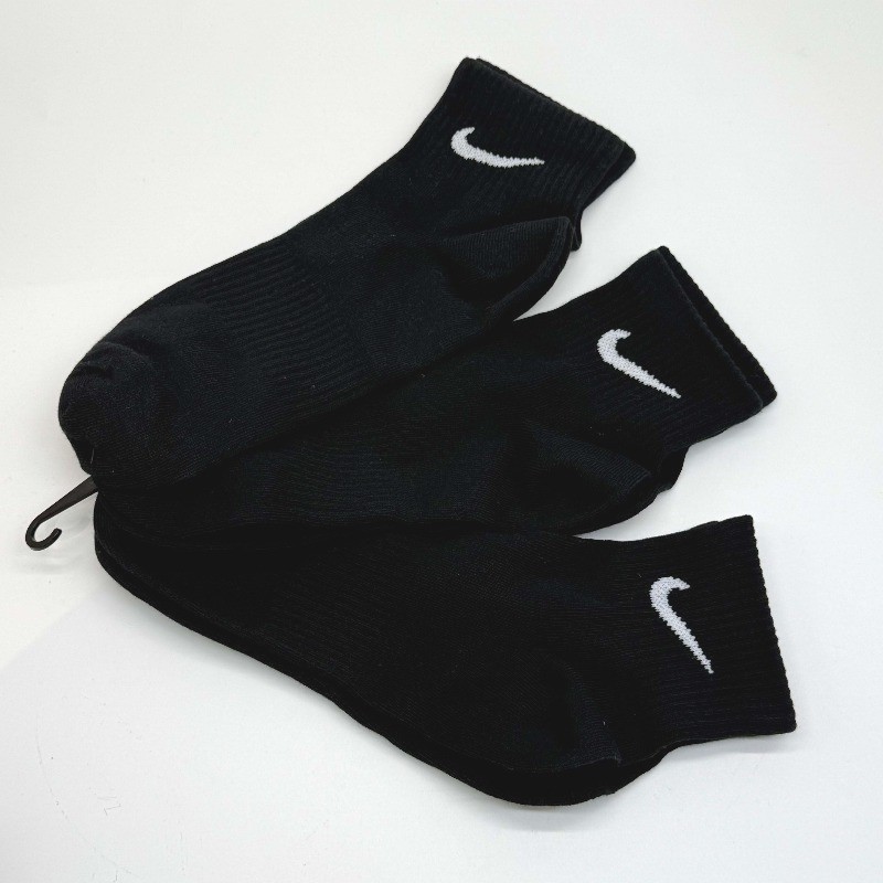 6Pair Black Low-Cut Ankle Socks Size L CHAUSSETTES DE SPORT