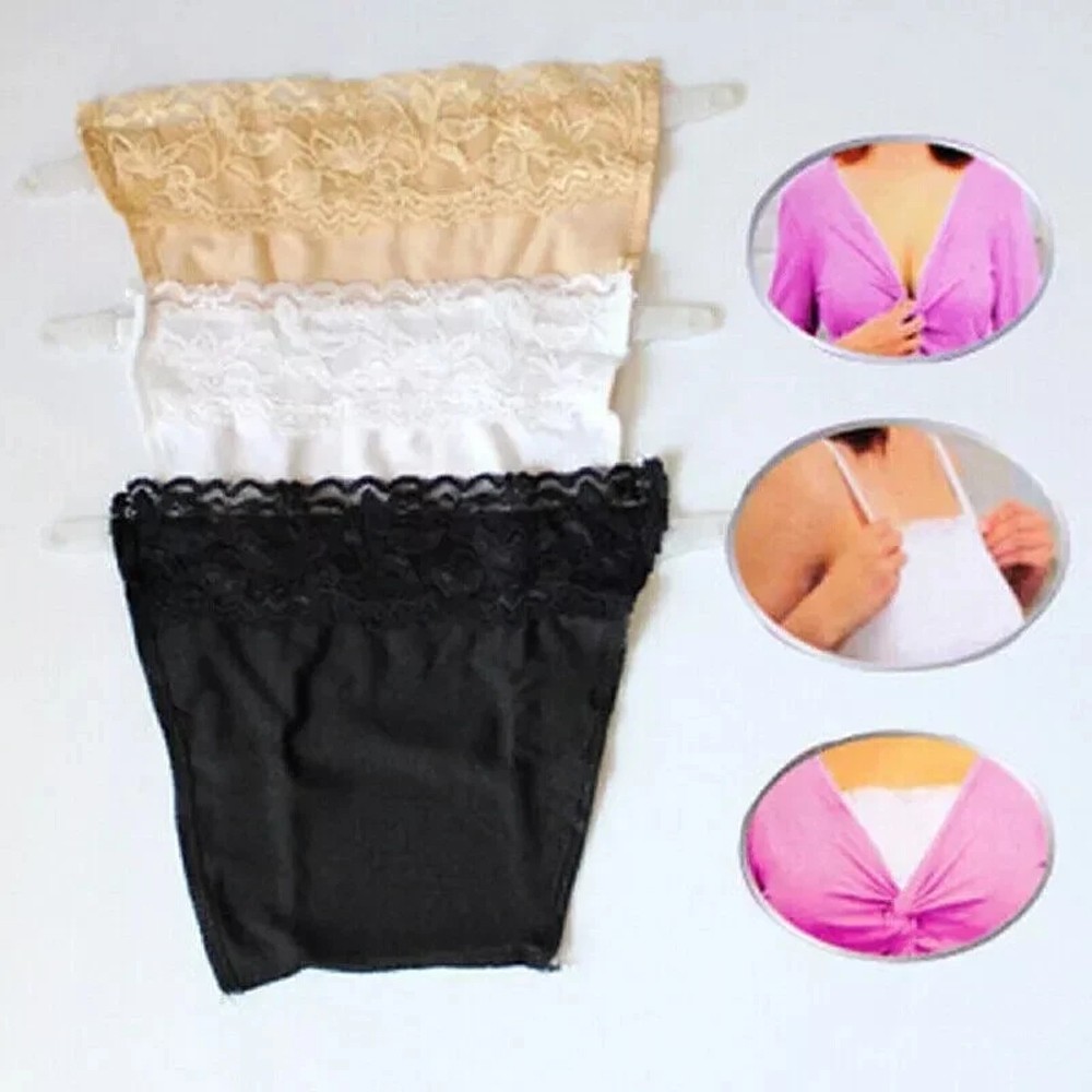 14Pack Women Lace Cami Clip-on Mock Camisole Overlay Modesty Panel Fashion Gift