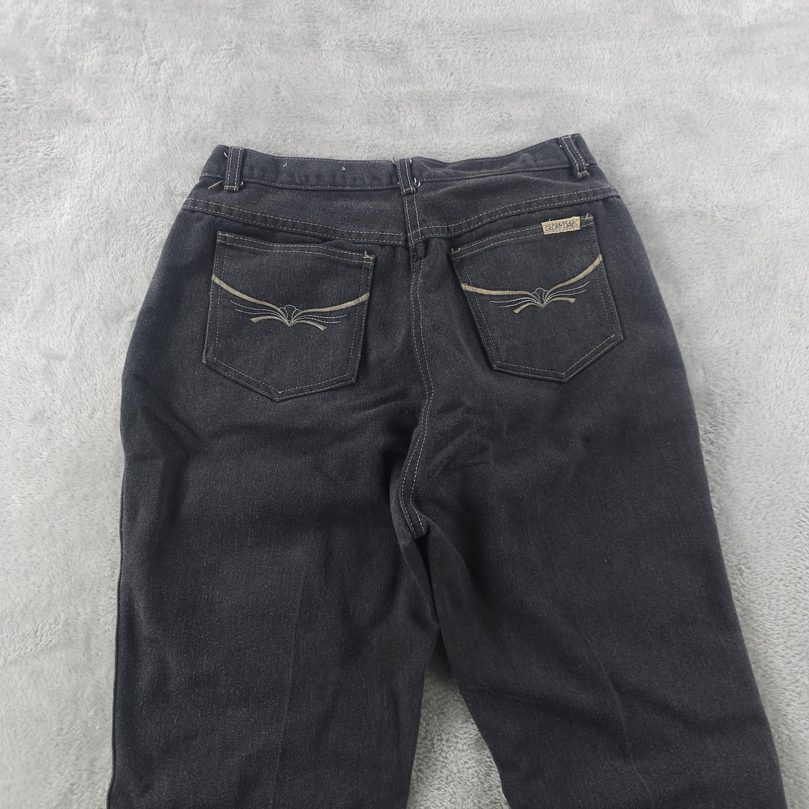 Vintage Glory Days Jeans Juniors 13/14 Black High Rise Straight Hong Kong 80s