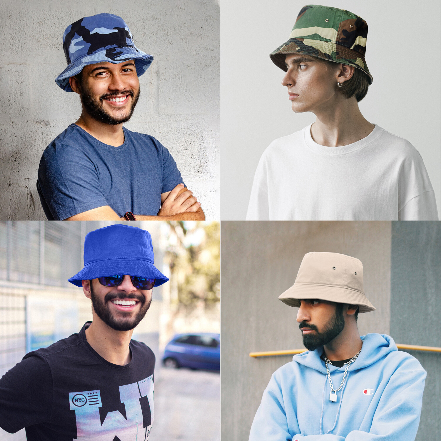 Bucket Hat for Men Women Unisex Cotton Packable Foldable Travel Beach Picnic Hat