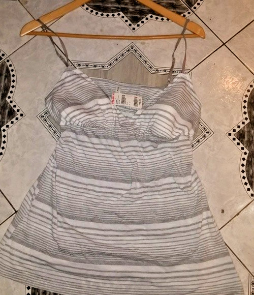 Full Tilt Sexy Padded Striped Tank Top NWT