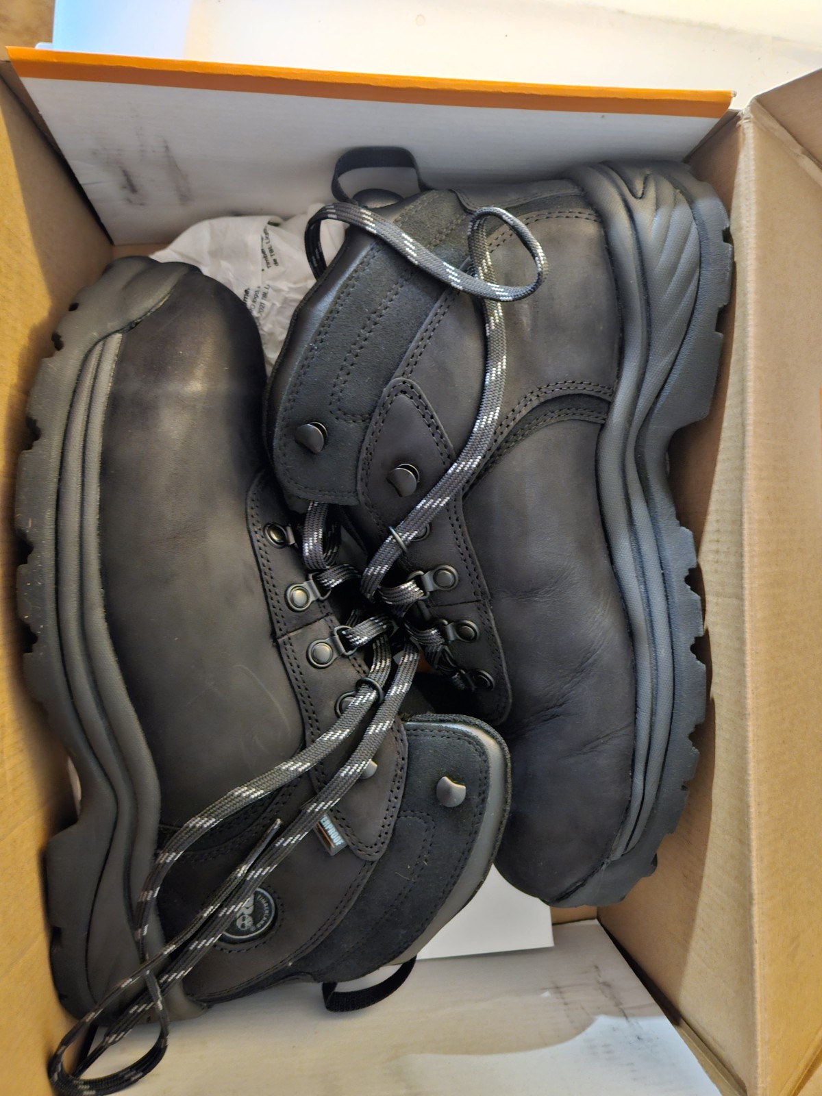 Timberland Pro Flume Steel Toe Work Boot, Waterproof, Size 10.5 Black