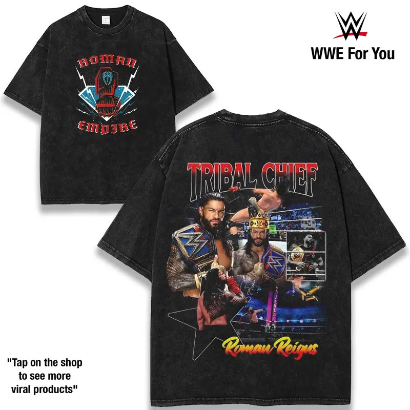 Design – WWE Roman Reigns Cotton Oversized T-Shirt – Wrestling Inspired