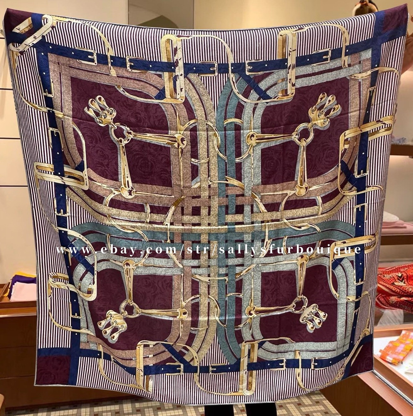 70% Cashmere 30% Silk Jacquard Wrap Scarf Belts Print 2 Face Shawl 43″