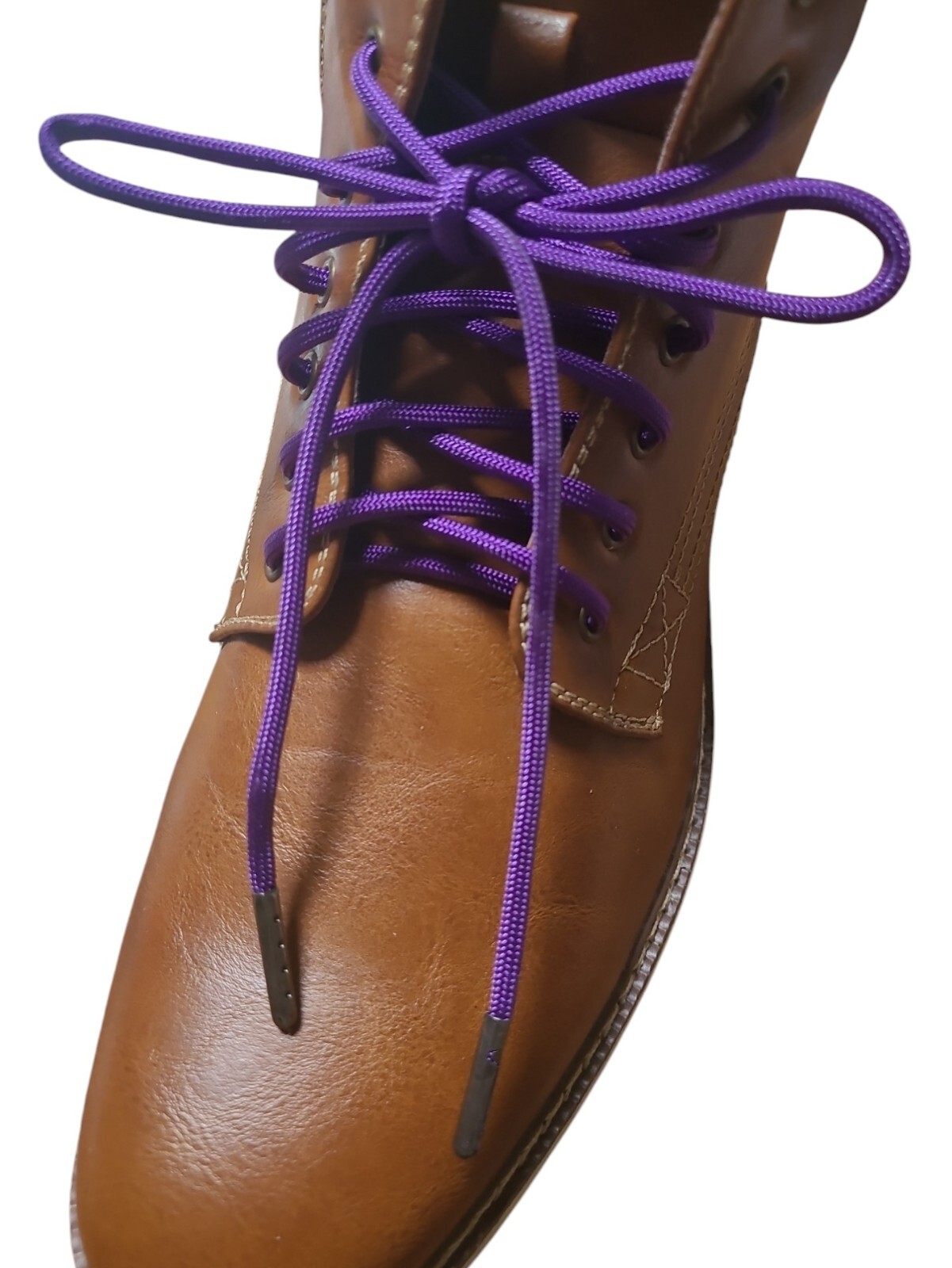 1 Pair Pack: 550 Paracord with Black Steel Tips; Strongest boot laces Available!