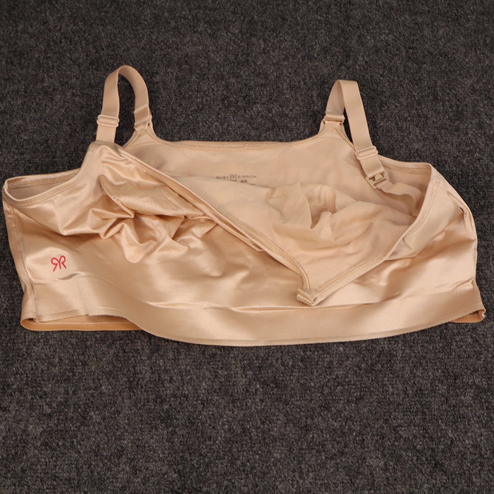 RUBY RIBBON NURSING DEMIETTE Size 46 Tan #3037 EUC RETAIL $69 Discontinued