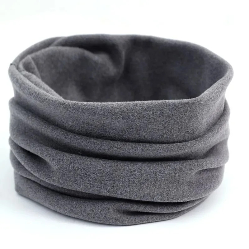 Pure Wool Knitted Ring Scarf Elegant Neckerscarf Female Soft Warm Cashmere False