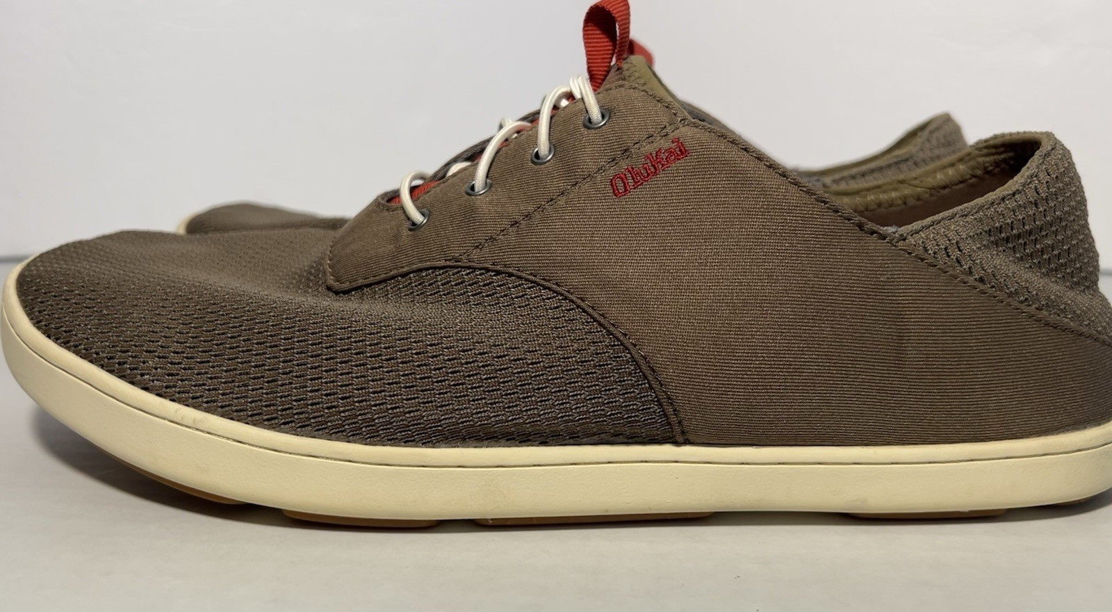 Olukai Mens Nohea Moku Brown 10283-RK13 Slip On Sneakers Shoes Casual Size M11