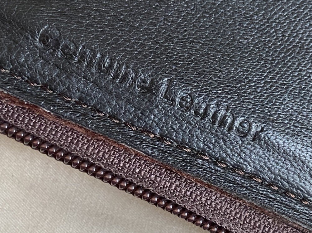 Men’s TSF Brown Genuine Leather Zipper/Zip Around Bifold Wallet