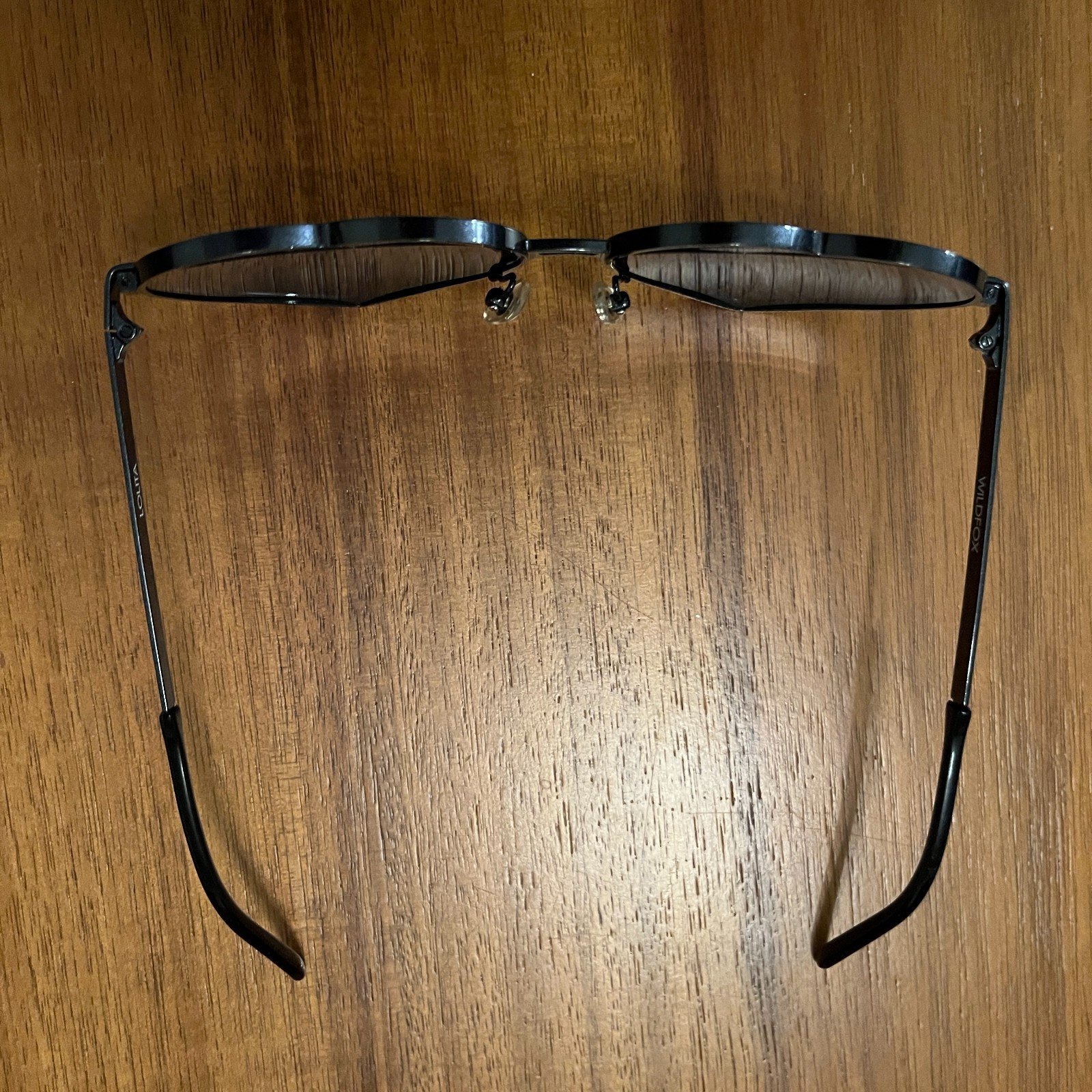 NEW Wildfox Lolita Heart Shaped Sunglasses Black Frames Blue Mirrored Lenses
