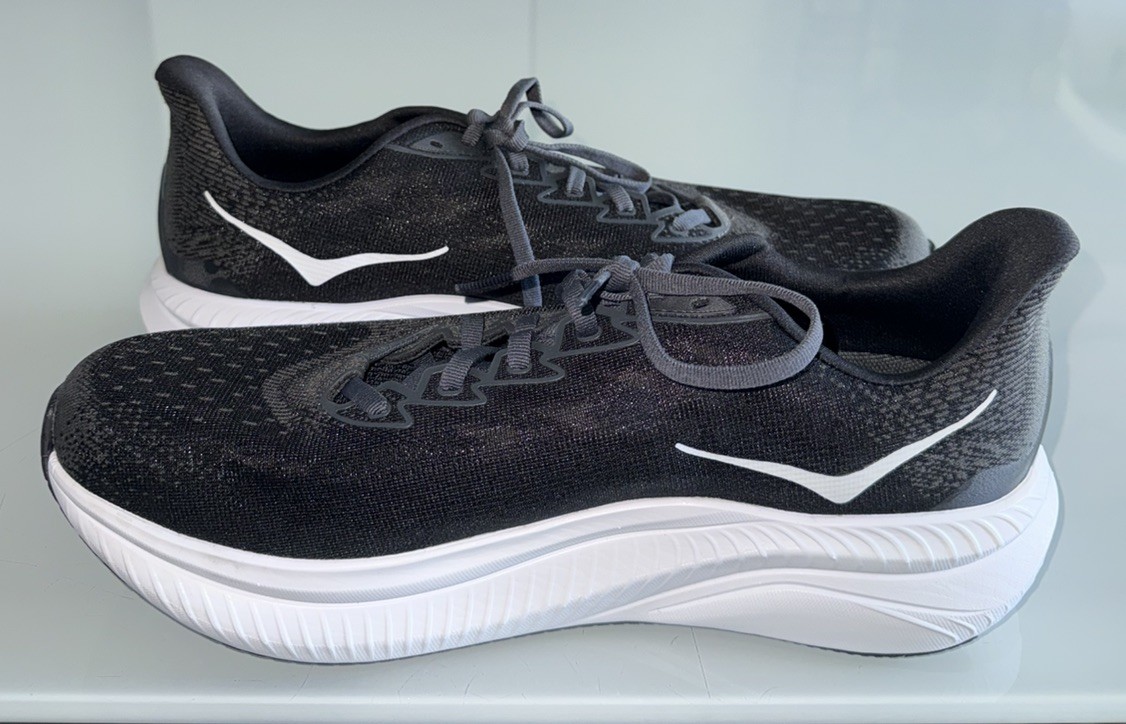 Hoka One One Men’s Mach 6 1147790 BWHT Running Shoes Gym Shoes Sneakers 12.5D