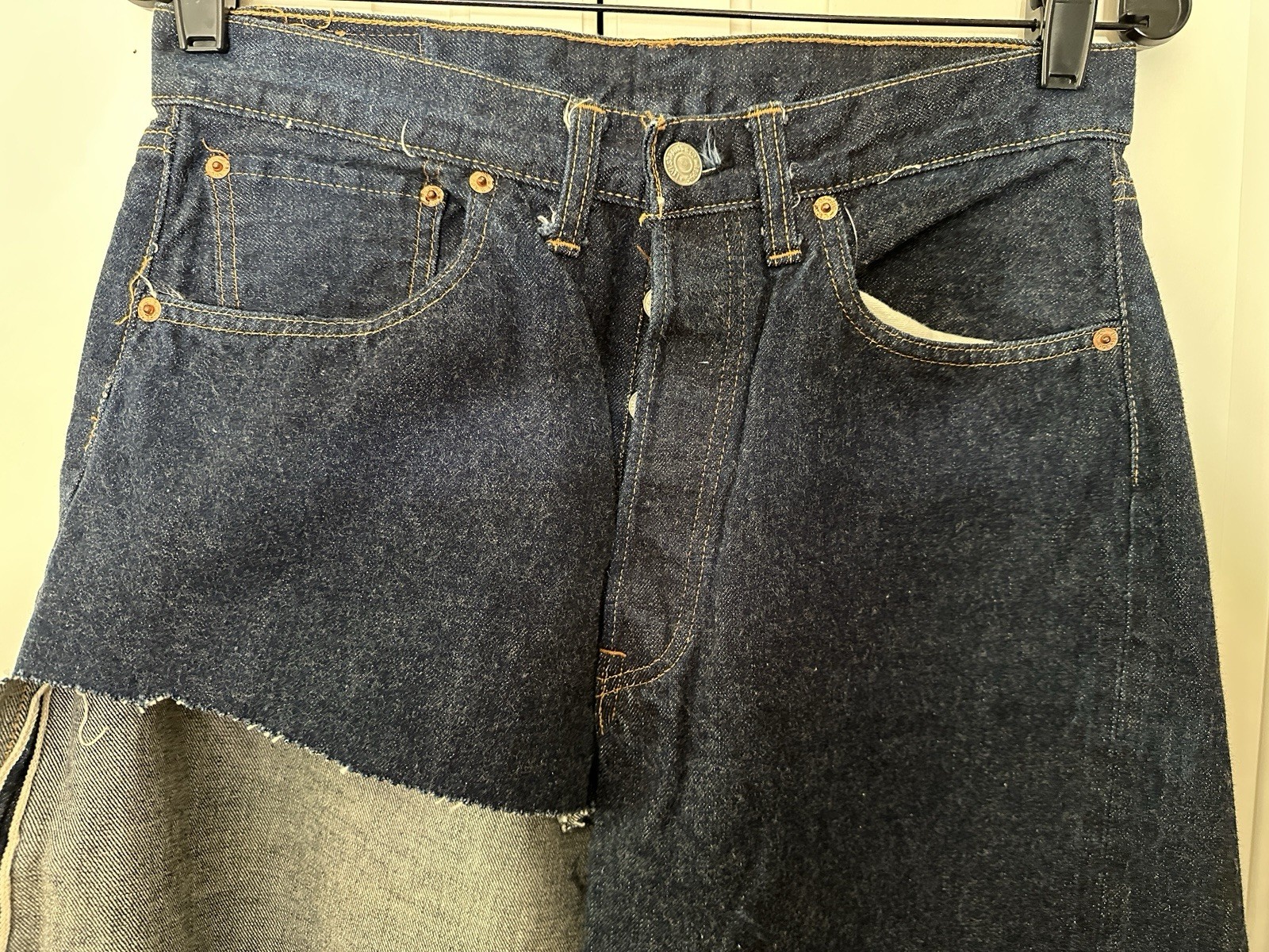 VINTAGE LATE 1960s/EARLY 70s LEVI’S 501 BIG E REDLINE JEANS – FOR PARTS / REPAIR
