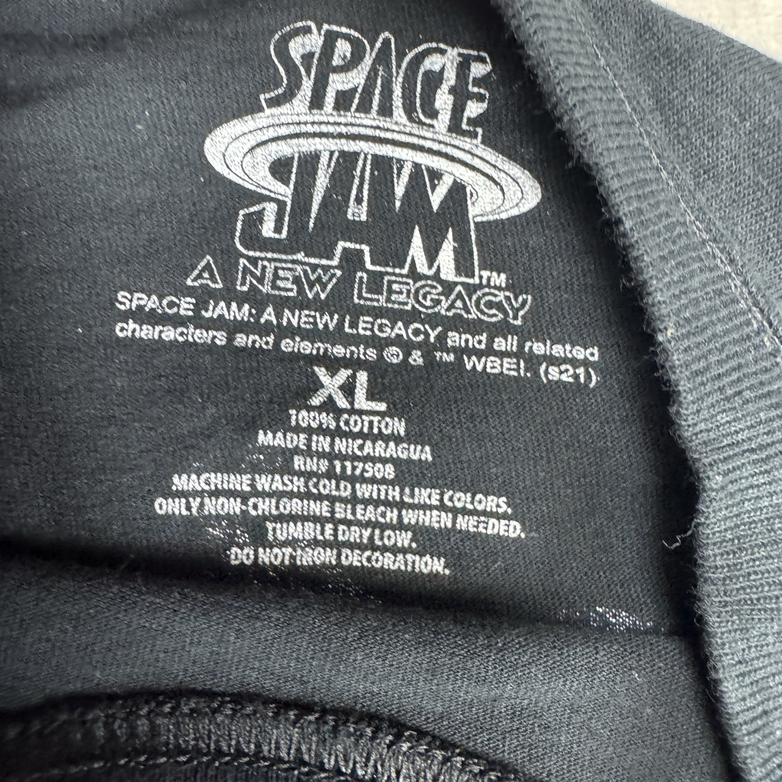 XL Space Jam Tune Squad All Over Print Tee Mens Taz Marvin Looney Tunes Bugs