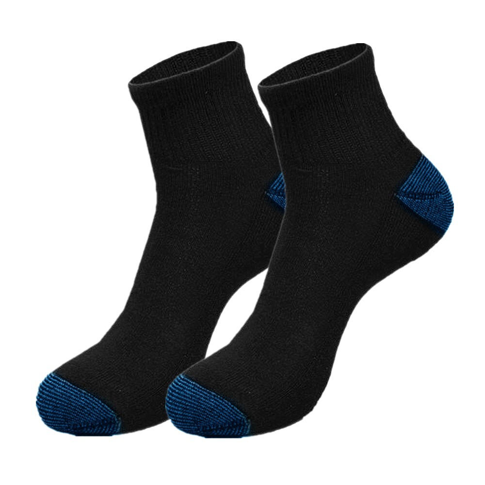 Men Cushioned Cotton Athletic Ankle Quarter Crew Socks Low Cut Size 9-13