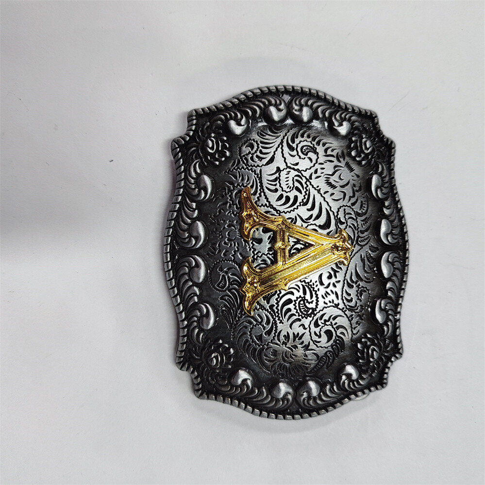 Initial Letter A to Z Western Cowboy Rodeo Belt Buckle USA Seller Free Shipping