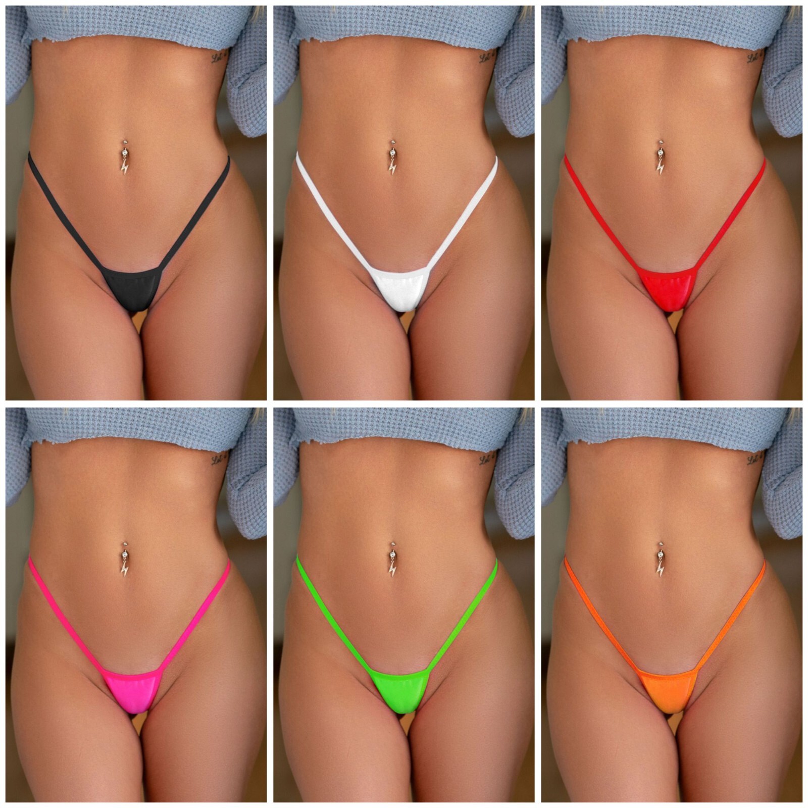 Extreme Micro G-string Thongs for Women Low Rise Multiple Colors Available