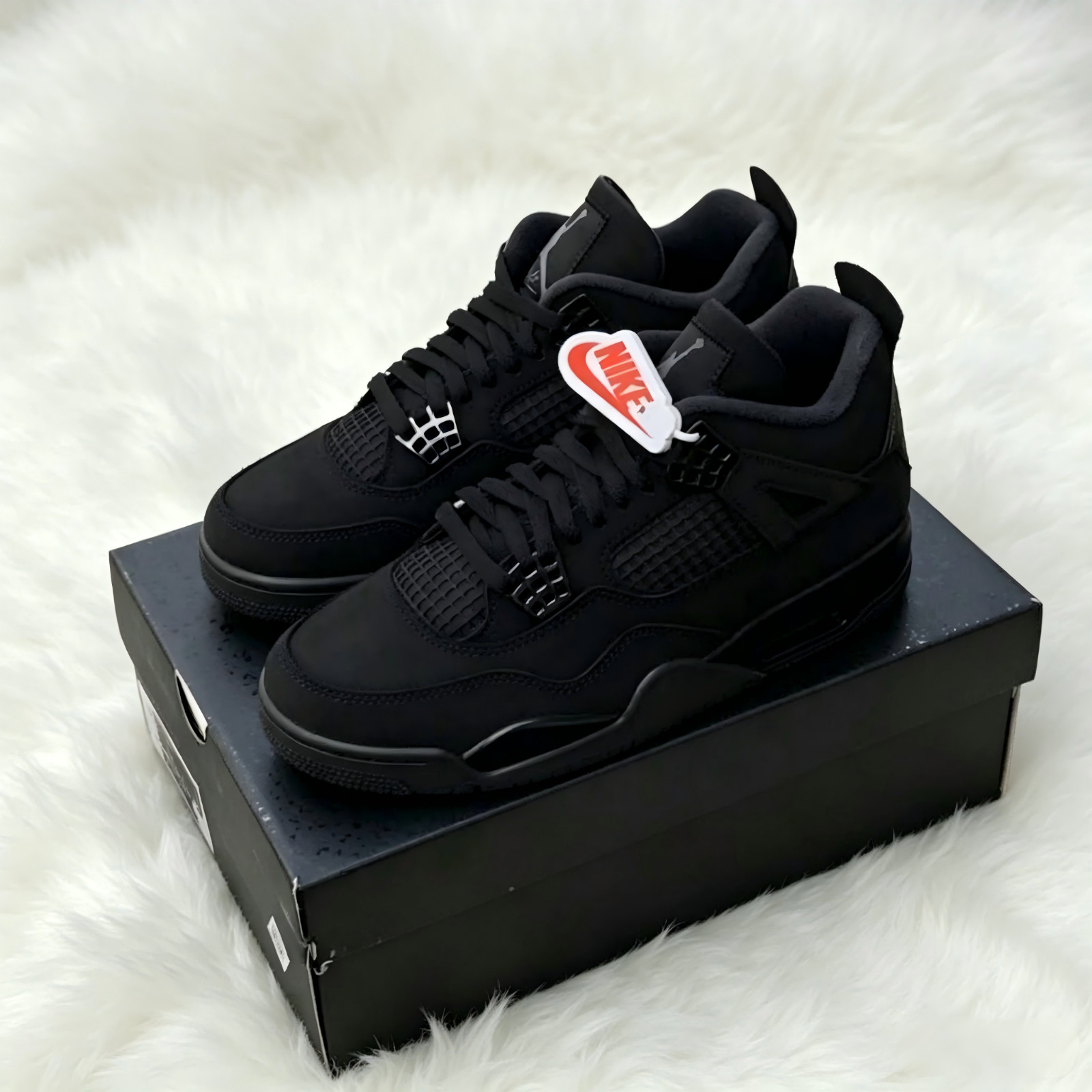 Jordan 4 Retro “Black Cat” Men’s Mid Top Basketball Shoes Sneakers