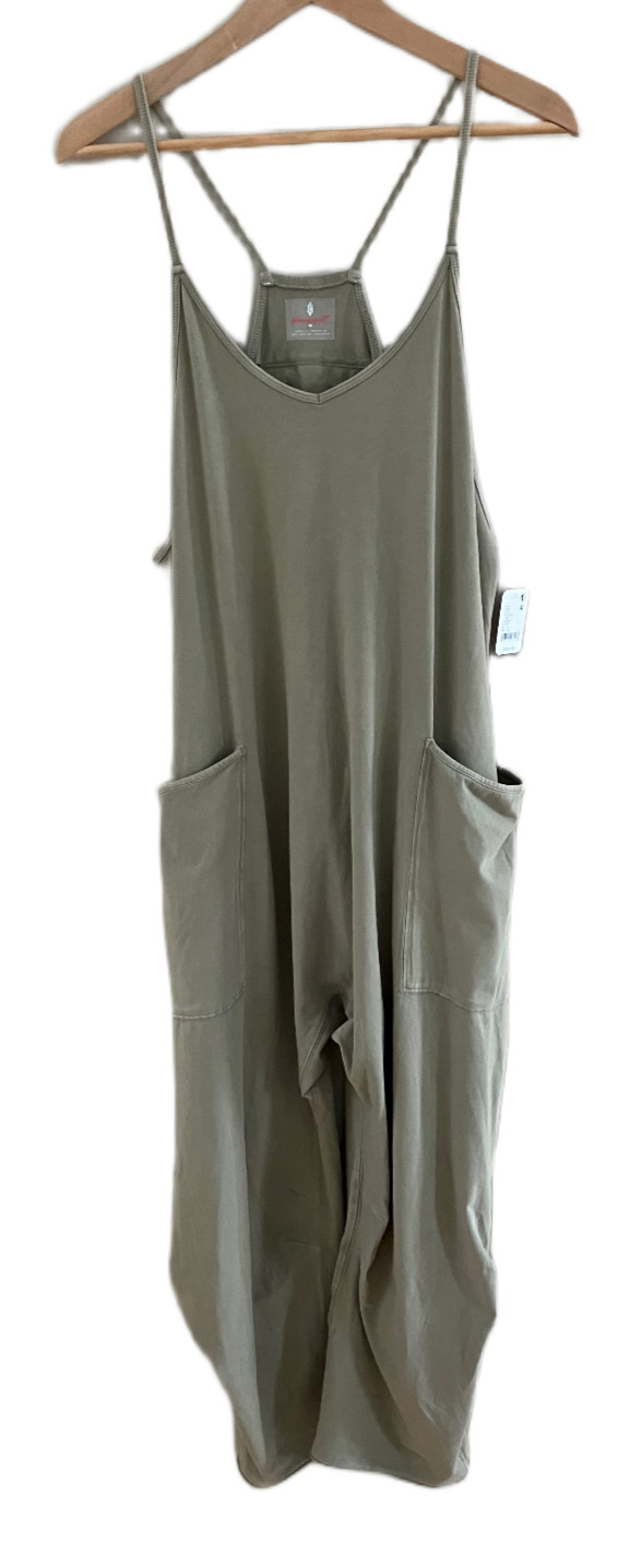 Free People FP Movement Women’s Size S Hot Shot Jumpsuit Sage Stone Color NWT