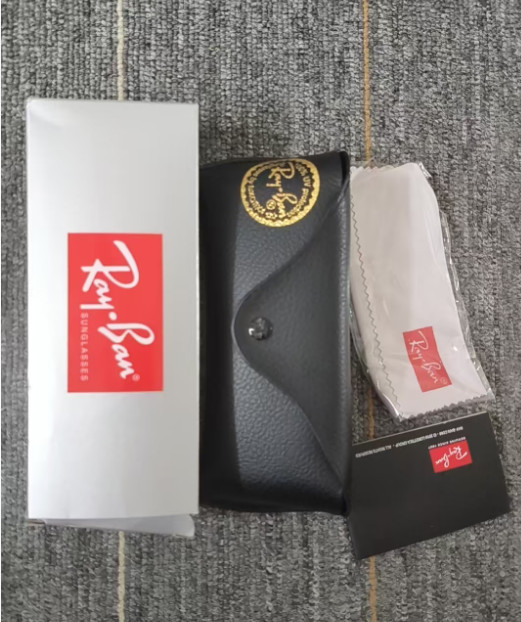 New In Box – Ray-Ban Wayfarer RB2140 Black Red Sunglasses Full Set