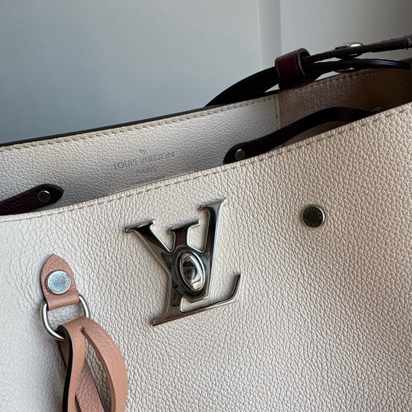 Louis Vuitton Pre-Owned Authentic Bucket Bag Colorblock Silver