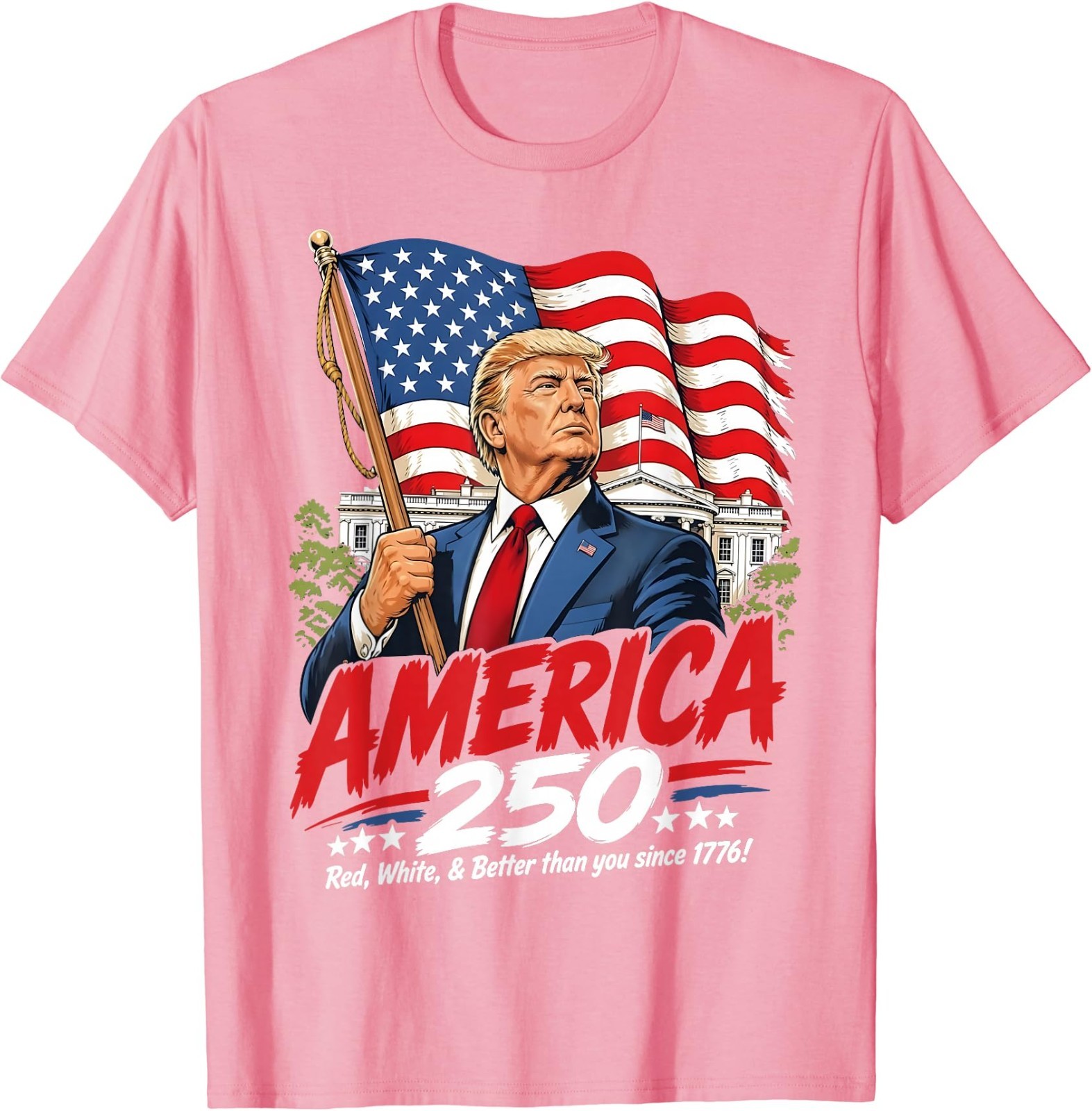 Trump America 250 Patriotic 250th Anniversary 4th of July T-Shirt