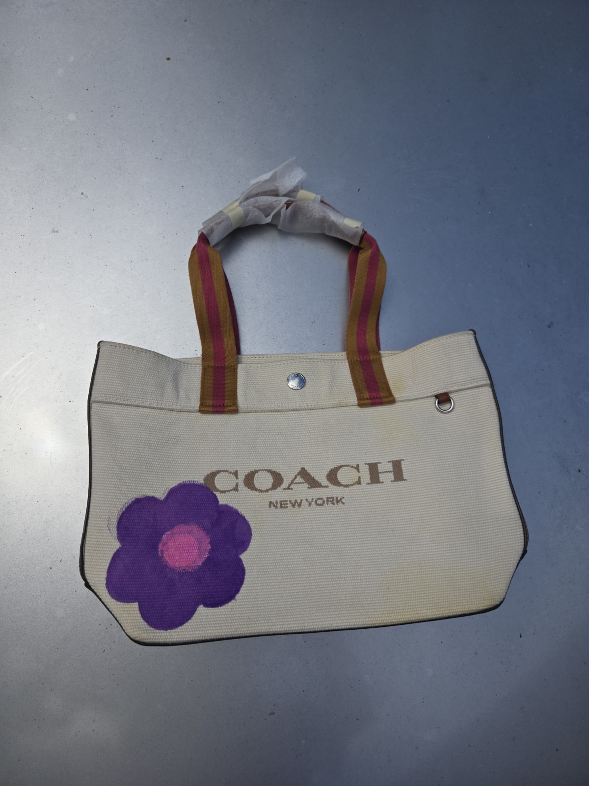 Coach Small Canvas Tote NATURAL, CK168