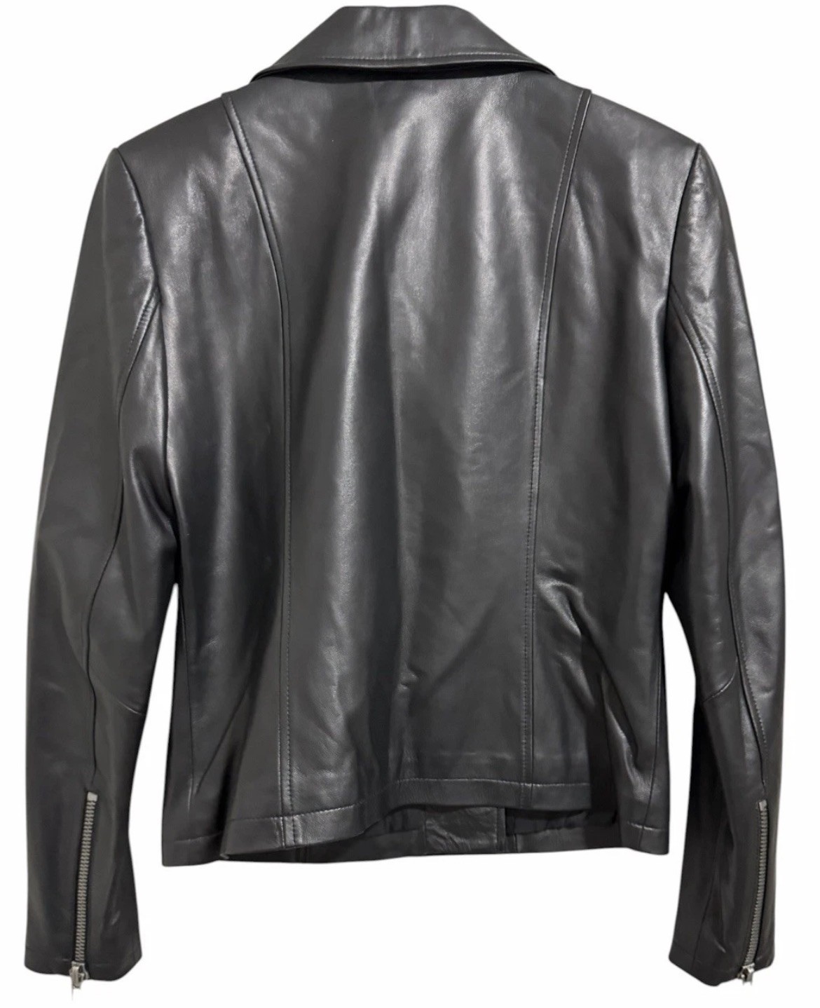 Z SUPPLY Faux Vegan Leather Moto Jacket Black Women’s Size medium